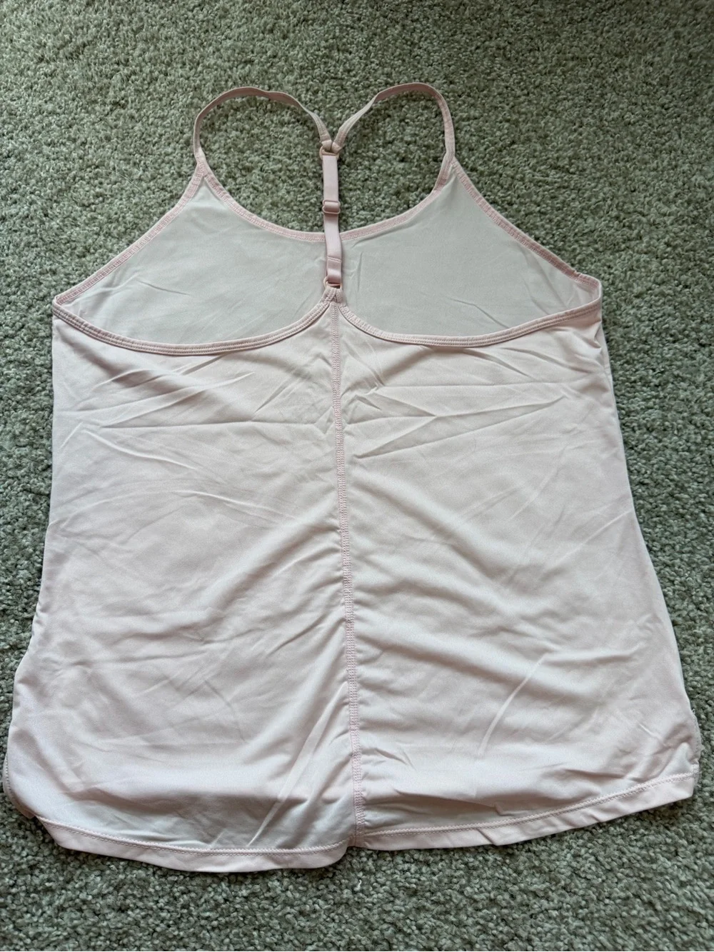 Nike Women’s Pale Pink Adjustable-Strap Tank Top